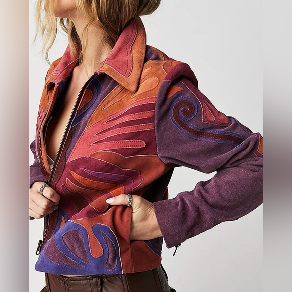 Free People Stars Are Psychedelic Jacket - Picture 4 of 16